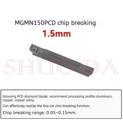 1034-Korea imported diamond cut-off groove blade diamond blade MGMN/MRMN200 300 PCD gemstone cutter grain Shandong Denso Pricision Tools Co.,Ltd.